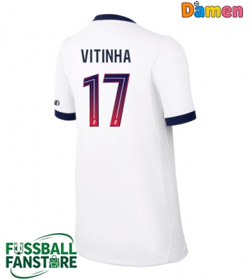 Paris Saint-Germain Vitinha #17 Replik Auswärtstrikot Damen 2026-27 Kurzarm